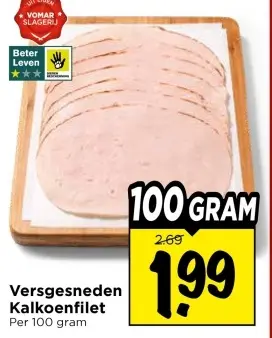 Aanbieding: Versgesneden Kalkoenfilet