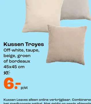 Aanbieding: Kussen Troyes
