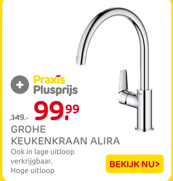 Aanbieding: Keukenkraan alira