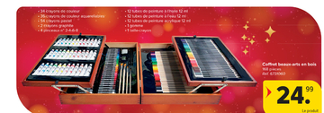 Offre: Coffret beaux-arts en bois