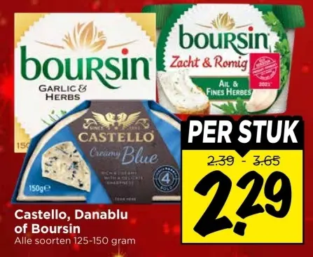 Aanbieding: Castello, Danablu of Boursin