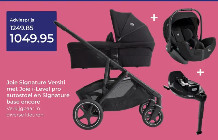 Aanbieding: Joie Signature Versiti met Joie i-Level pro