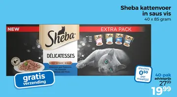 Aanbieding: Sheba kattenvoer