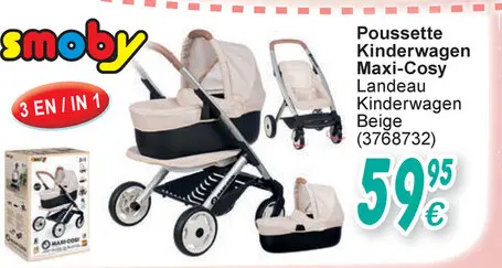 Offre: Poussette Kinderwagen Maxi-Cosy Landeau Kinderwagen