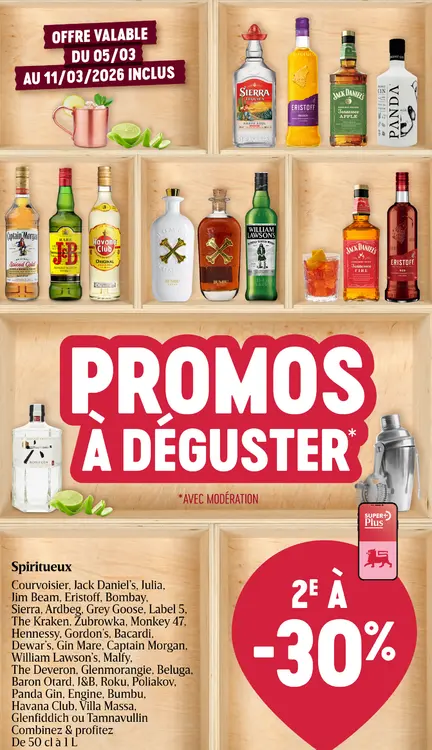 Offre: Spiritueux