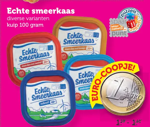 Aanbieding: Echte smeerkaas