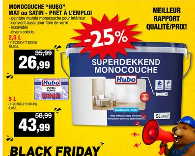 Offre: MONOCOUCHE "HUBO" MAT ou SATIN