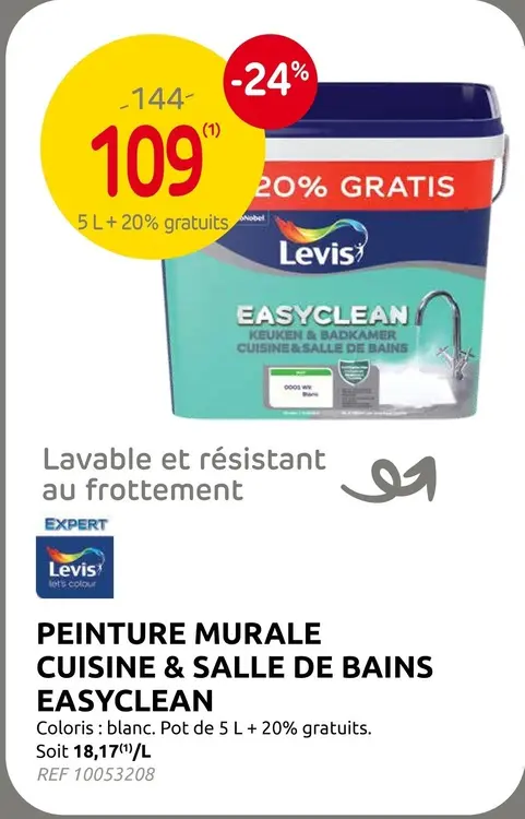 Offre: Peinture murale cuisine & salle de bains easy