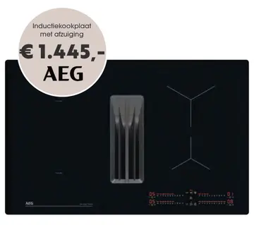 Aanbieding: Inductiekookplaat met afzuiging