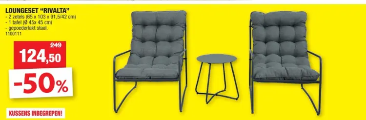 Promotie: Loungeset "rivalta"