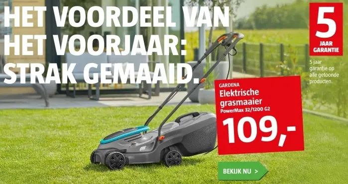 Aanbieding: Elektrische grasmaaier PowerMax 32/1200 G2