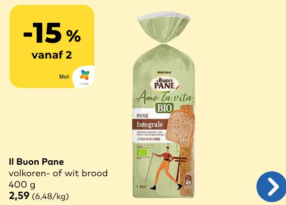 Promotie: II Buon Pane volkoren- of wit brood