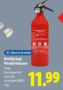 Aanbieding: Anafgroup Poederblusser