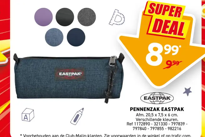 Promotie: Pennenzak Eastpak