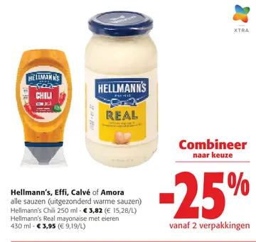 Aanbieding: Hellmann's, Effi, Calvé of Amora alle sauzen