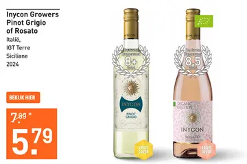 Aanbieding: Inycon Growers Pinot Grigio of Rosato