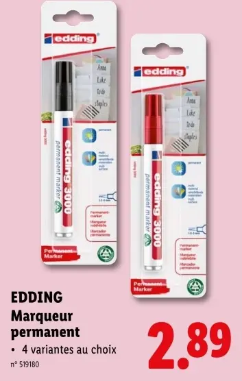 Offre: Marqueur permanent