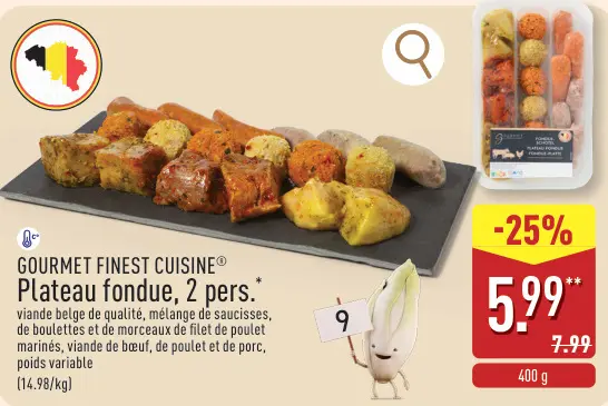 Offre: Plateau fondue, 2 pers.