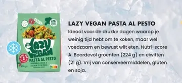 Aanbieding: Lazy vegan pasta al pesto