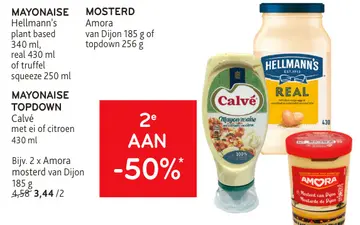 Aanbieding: Mayonaise topdown, mayonaise of mosterd