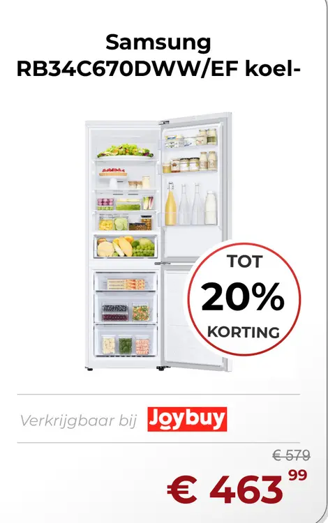 Aanbieding: RB34C670DWW/EF koel-