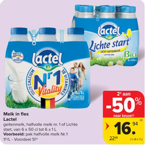 Promotie: Melk in fles