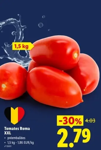 Offre: Tomates Roma XXL