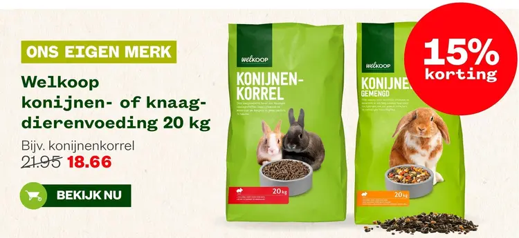 Aanbieding: Konijnen- of knaagdierenvoeding