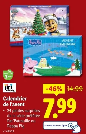 Offre: Calendrier de l'avent