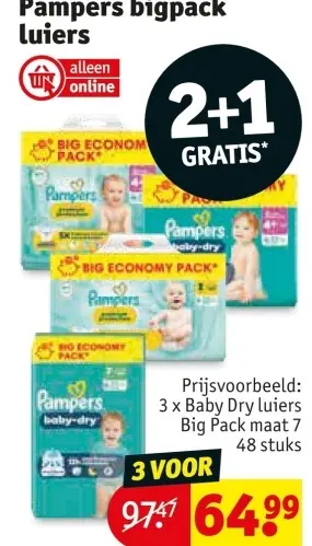 Promotie: Pampers bigpack luiers