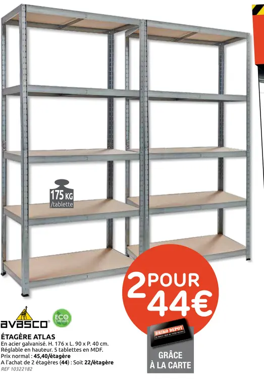 Offre: Étagère atlas