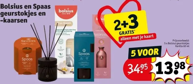 Promotie: Bolsius en Spaas geurstokjes en -kaarsen