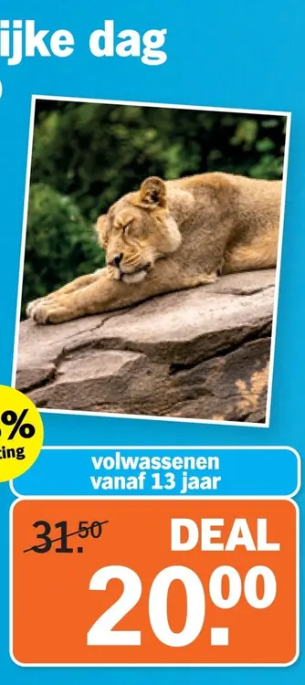 Aanbieding: volwassenen vanaf 13 jaar