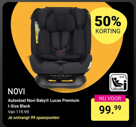 Aanbieding: Autostoel Novi Baby® Lucas Premium I-Size Black
