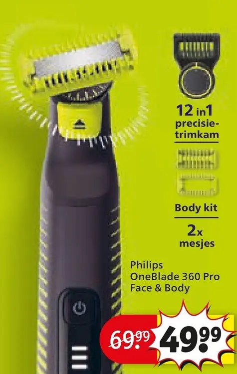 Aanbieding: OneBlade 360 Pro Face & Body