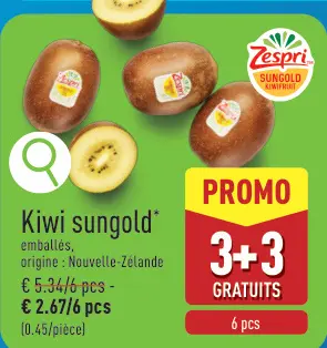 Offre: Kiwi sungold