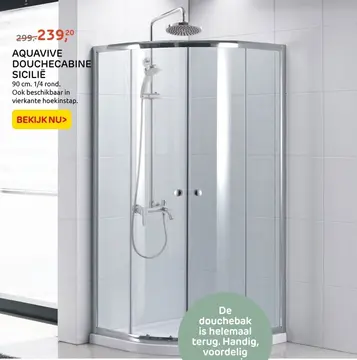 Aanbieding: AQUAVIVE DOUCHECABINE SICILIË