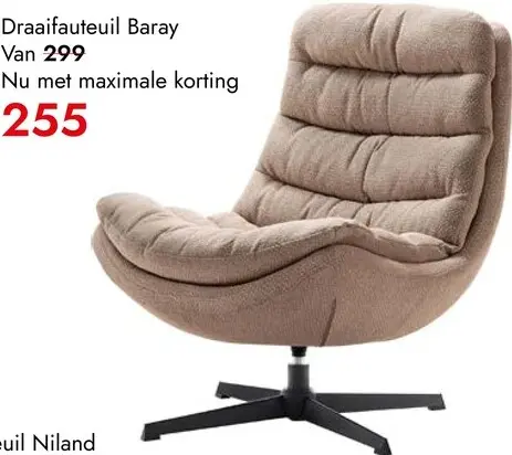 Aanbieding: PROFIJT MEUBEL Draaifauteuil Baray