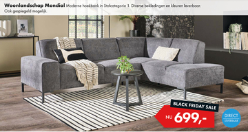 Aanbieding: Woonlandschap Mondial Moderne hoekbank