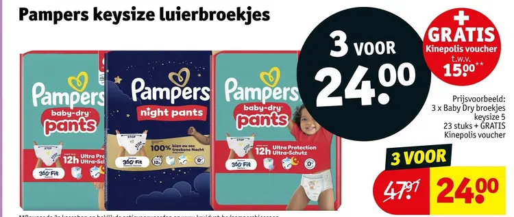 Promotie: Pampers keysize luierbroekjes