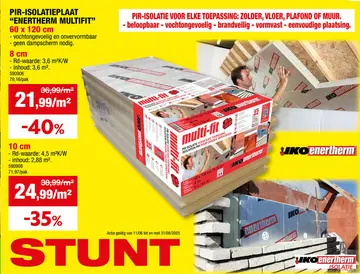 Aanbieding: Isolatieplaat Enertherm Multi-Fit 10cm
