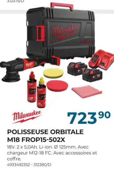 Offre: Polisseuse orbitale m18 frop15-502x