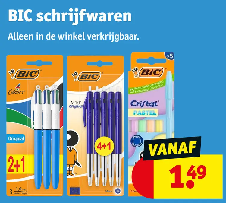 Promotie: BIC schrijfwaren