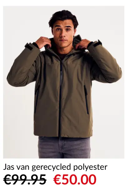 Promotie: Jas van gerecycled polyester