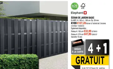 Aanbieding: ÉCRAN DE JARDIN BASIC