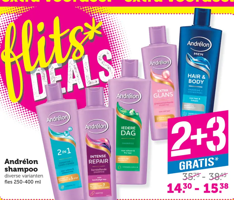Aanbieding: Andrélon shampoo