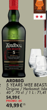 Offre: ARDBEG 5 YEARS WEE BEASTIE