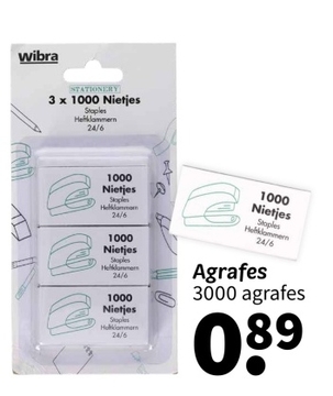 Offre: Agrafes