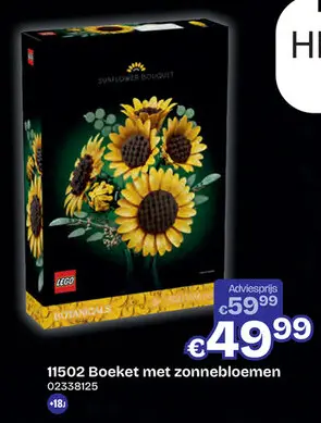 Promotie: Boeket met zonnebloemen
