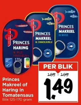 Aanbieding: Makreel of Haring in Tomatensaus